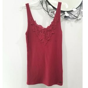 Hollister Lace ribbed super soft tank.       4